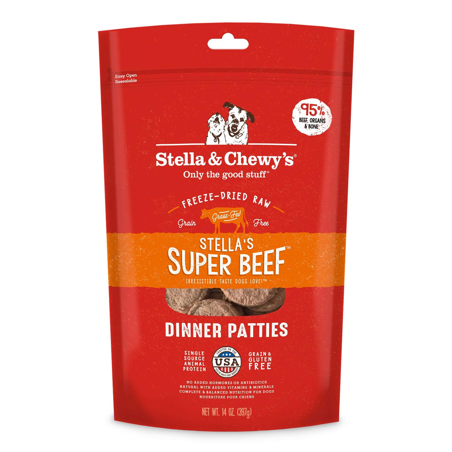 Stella & Chewy’s Dog Freeze Dried Food Dinner Patties Super Beef - Healthber