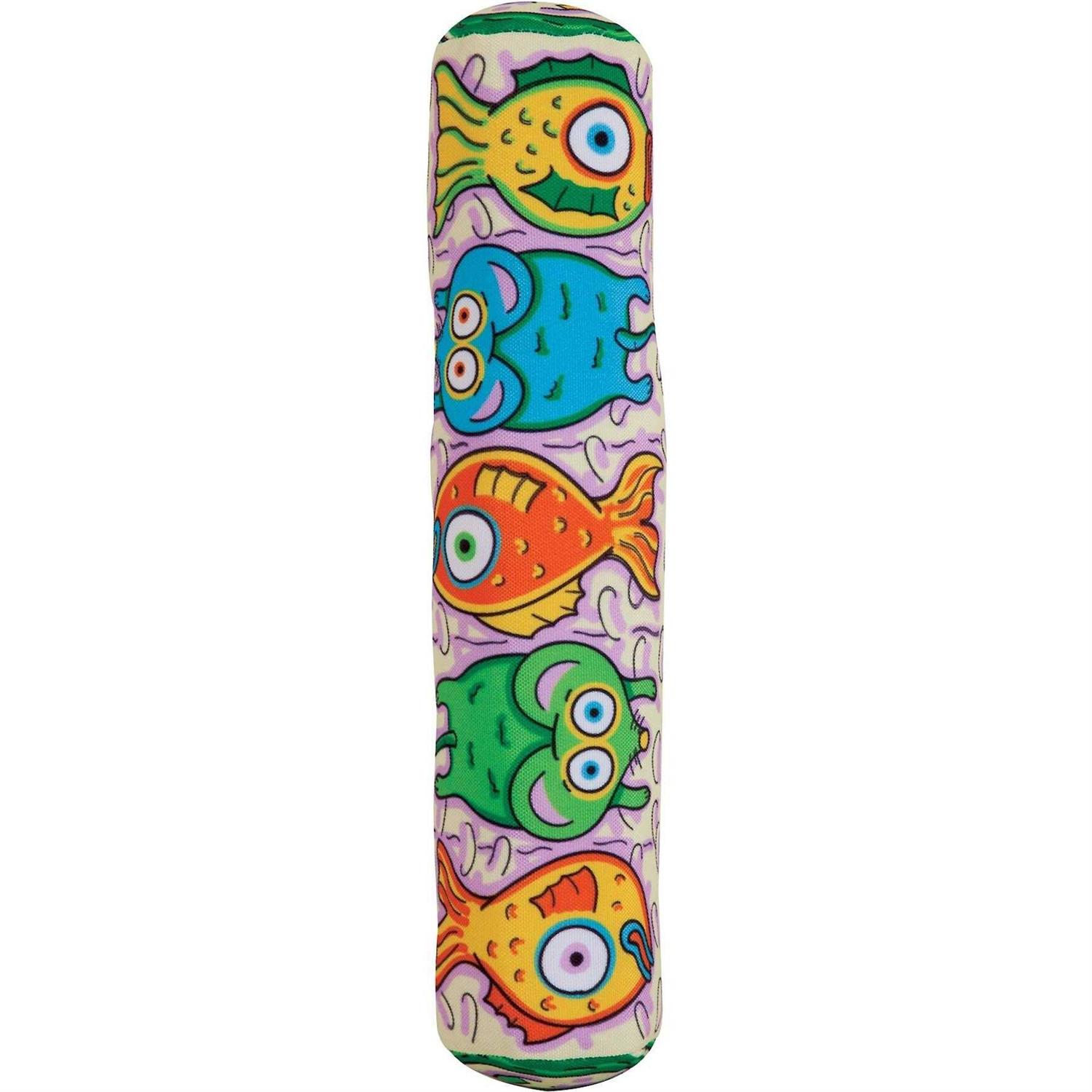 Fat Cat Kitty Kickz Gold Fish Roll Cat Toy - Healthber