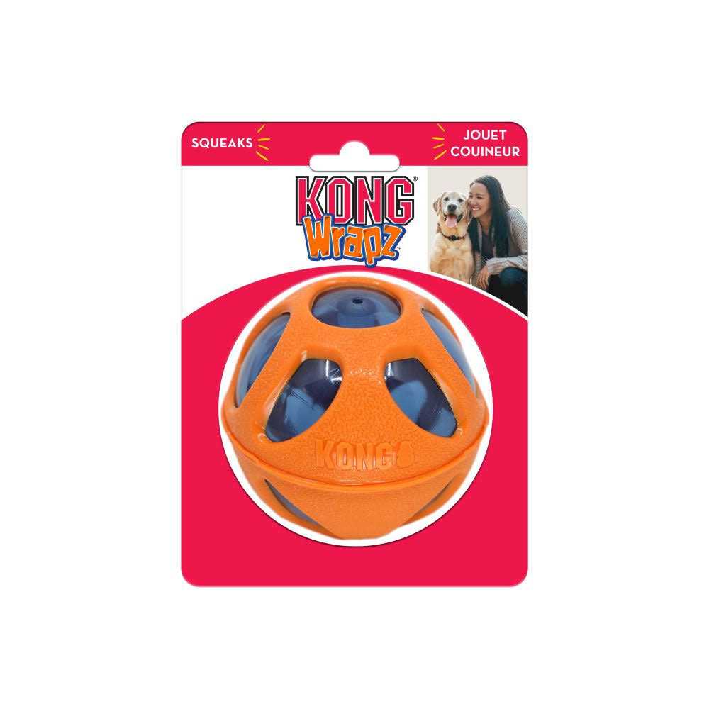 Kong Wrapz Ball Dog Toy - Healthber