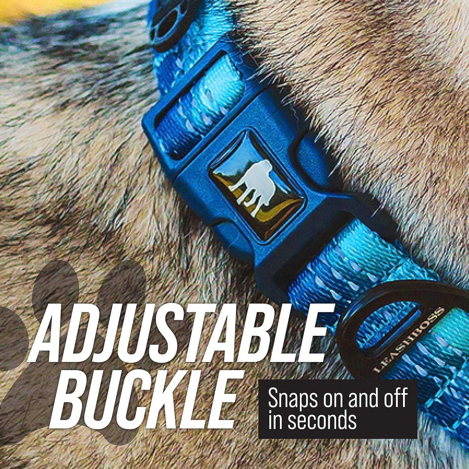 Leashboss Patterned Fabric Martingale Dog Collar - Healthber