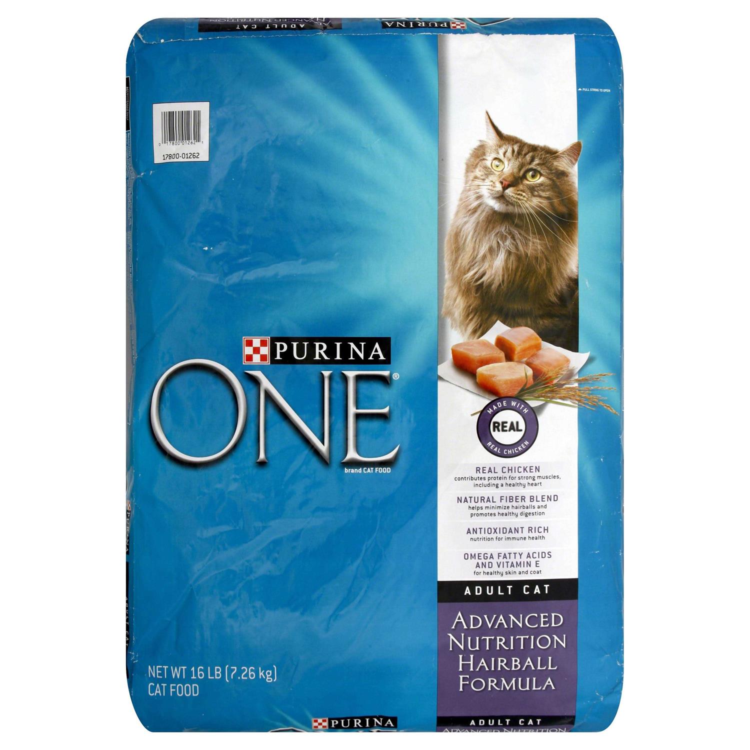 Purina ONE Hairball Formula Adult Dry Cat Food - Healthber