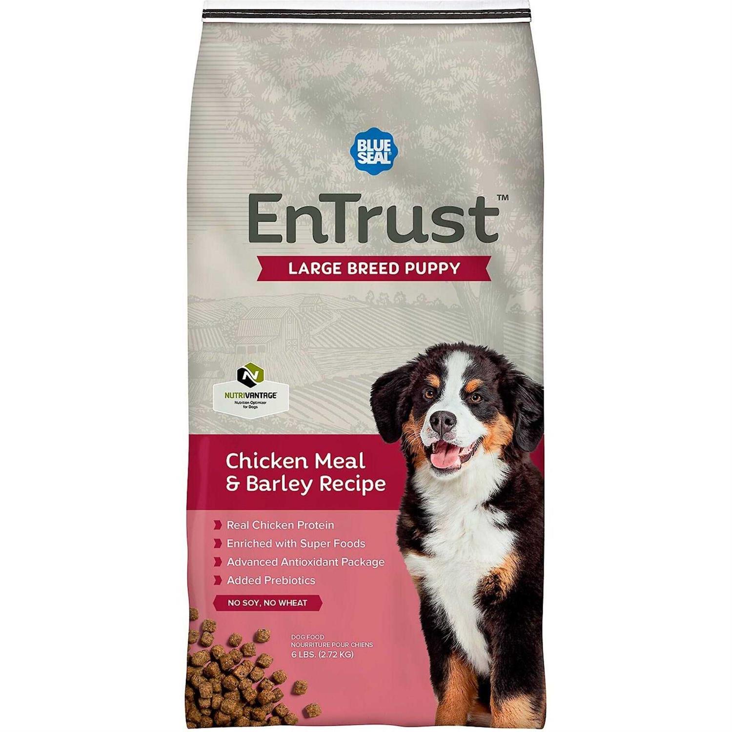 Entrust Large Breed Puppy Chicken Meal & Barley Recipe - Healthber