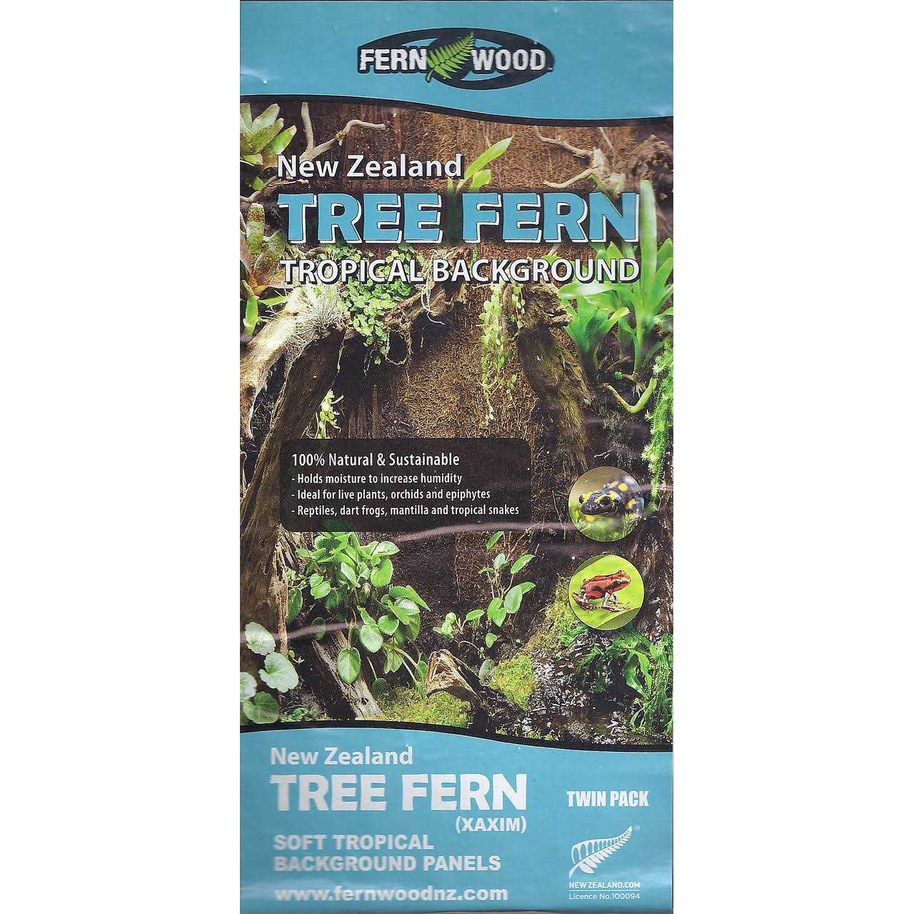 Fern Wood New Zealand Tree Fern Tropical Background Panel Twin Pack - Healthber