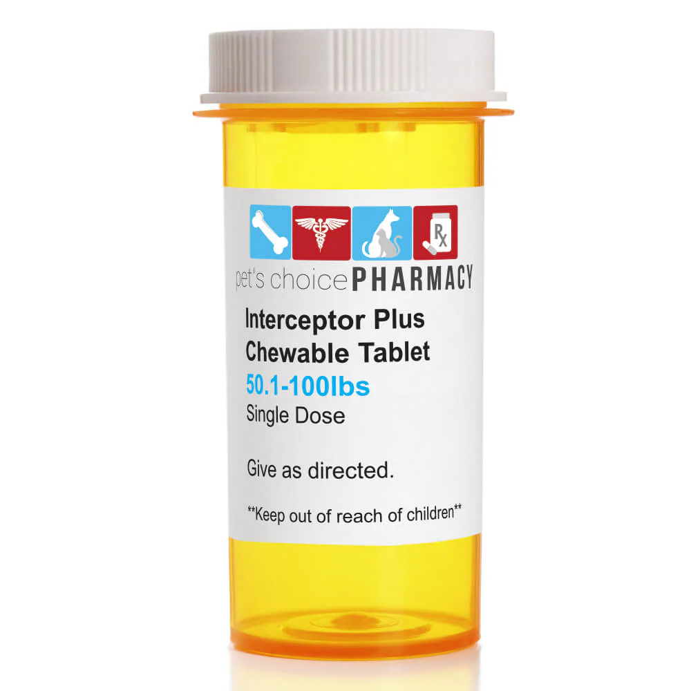 Rx Interceptor Plus Chewable Tablets for Dogs - Healthber