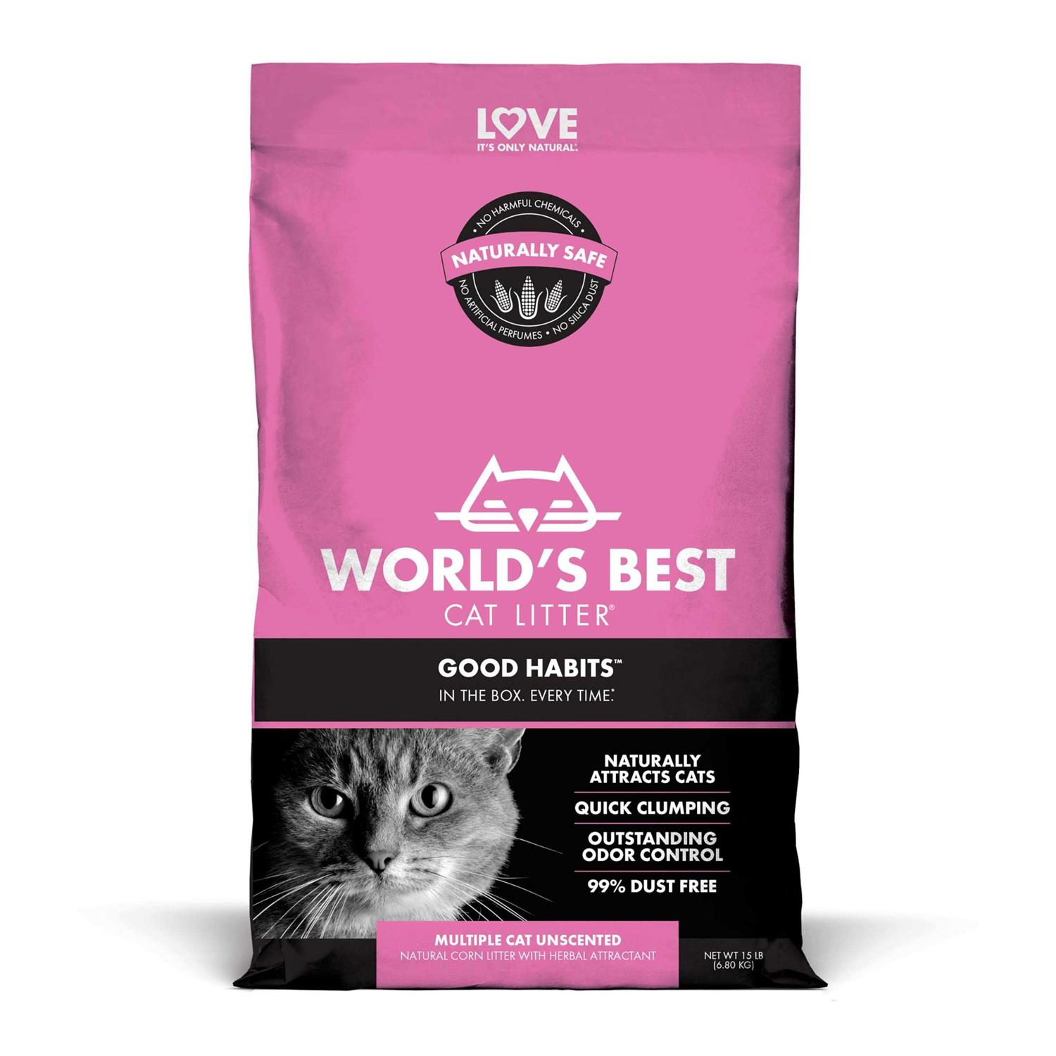 WORLD’S BEST Cat Litter Good Habits Attractant Cat Litter - Healthber