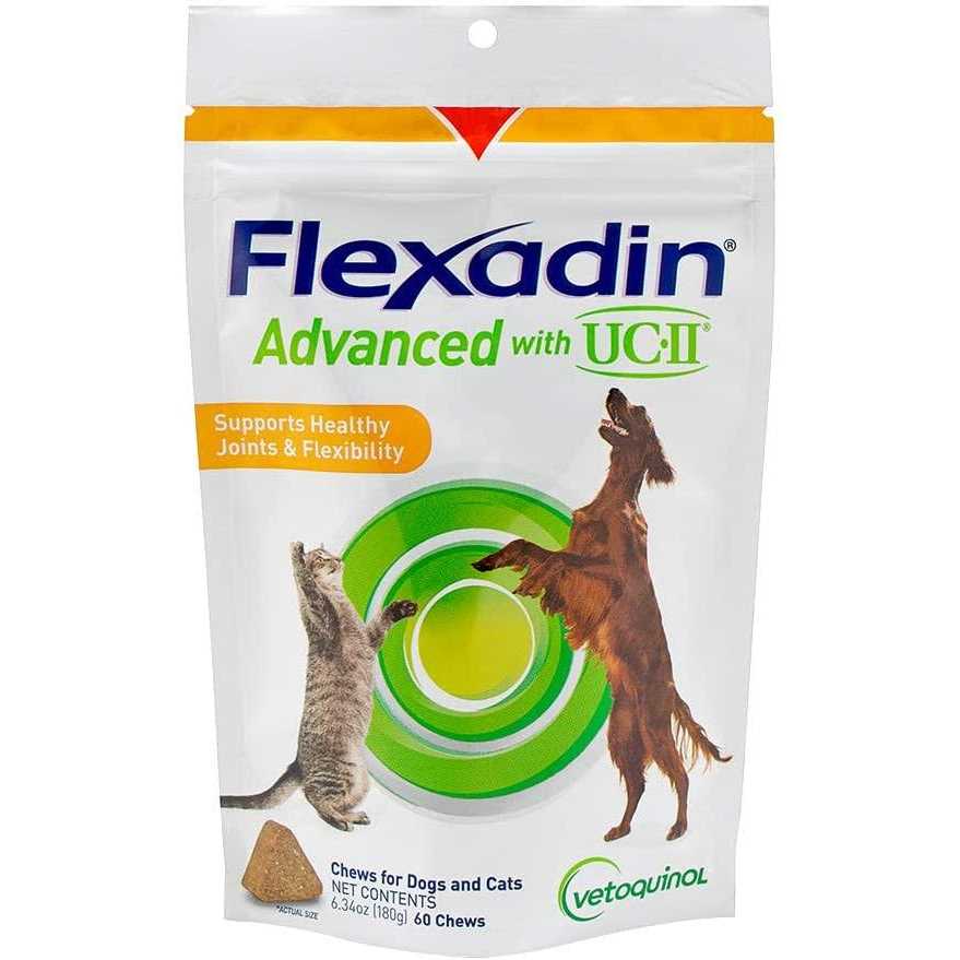 Flexadin Advanced Chews with UC-II for Dogs & Cats - Healthber