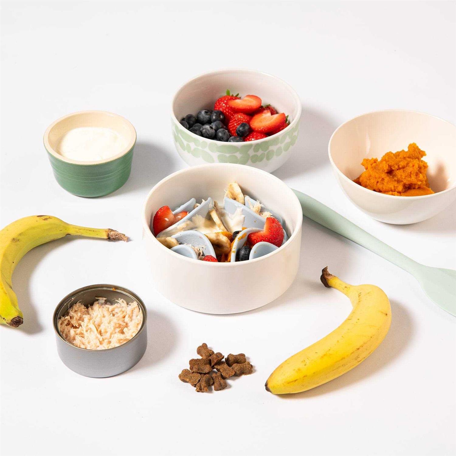 AWOO Good Vibes Silicone Bowl Insert Dog Feeding Mat - Healthber