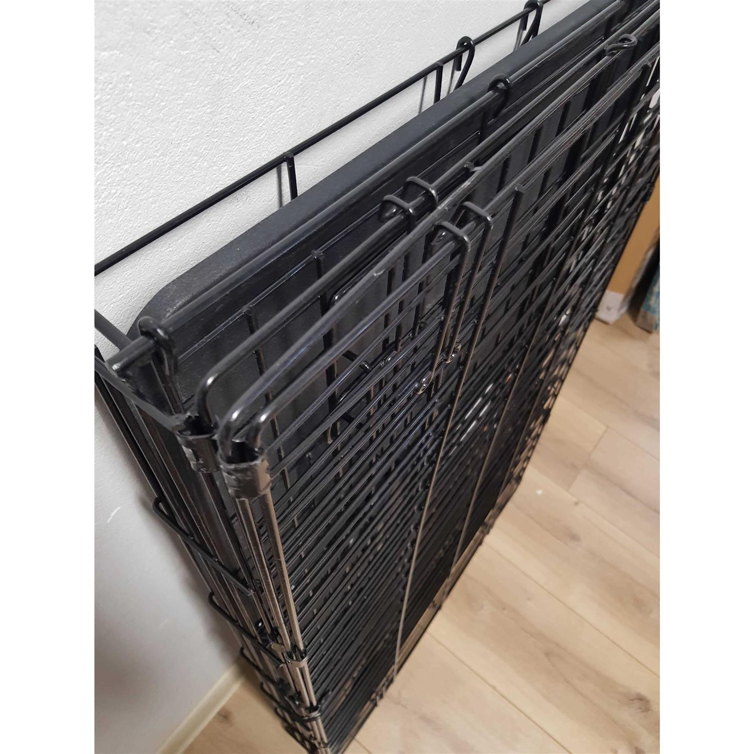 Amazon Basics Foldable Metal Wire Dog Crate with Tray - Healthber