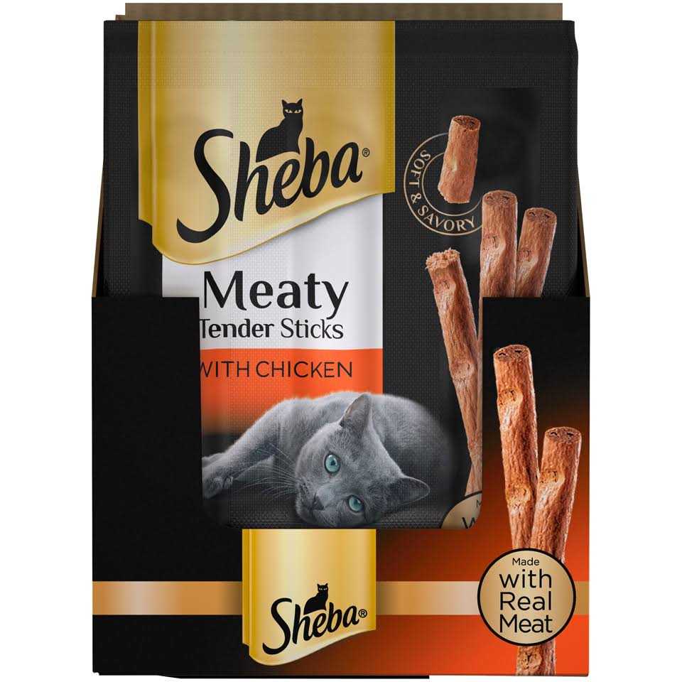 Sheba Cat Treats Meaty Tender Sticks - Healthber