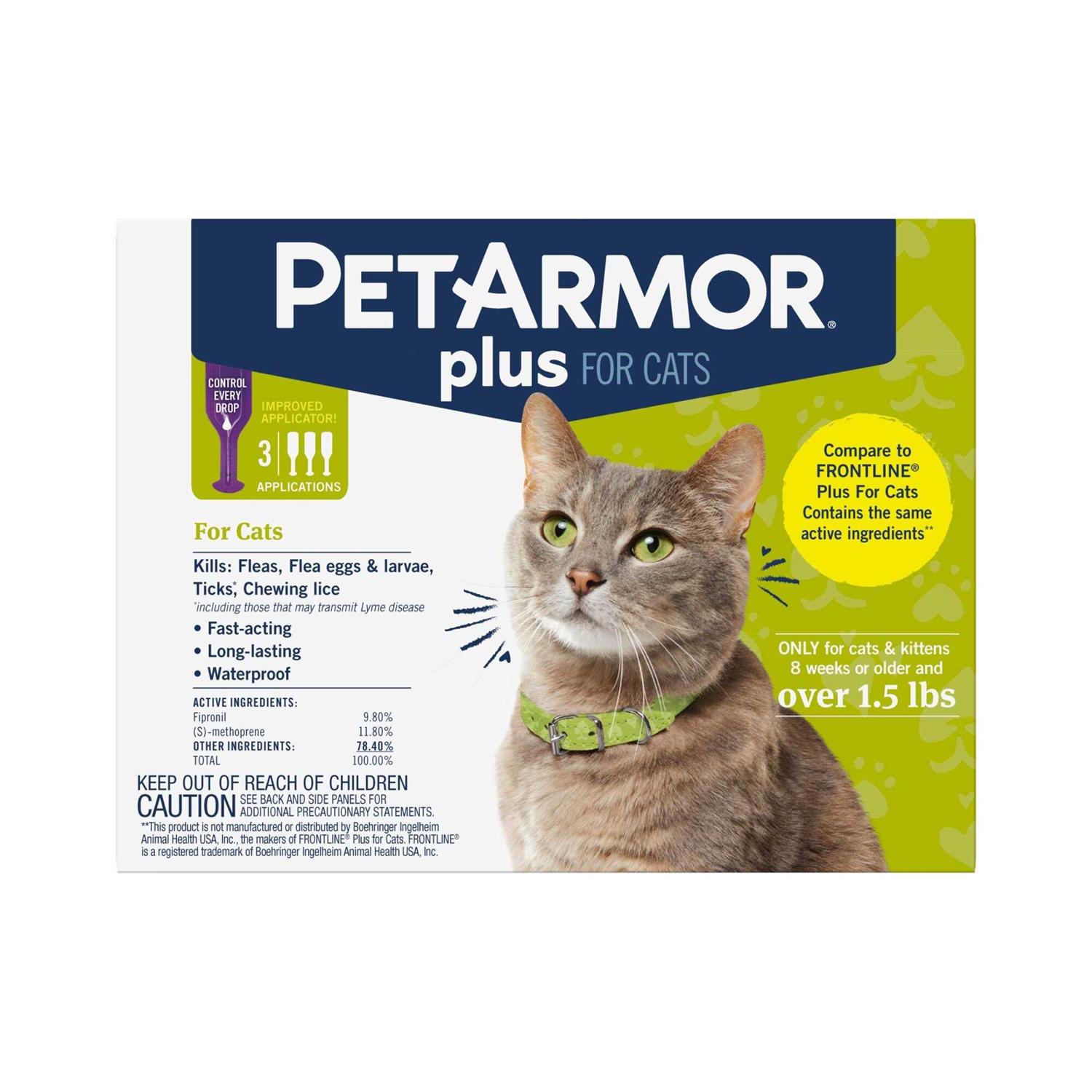 PetArmor Plus Flea & Tick Treatment for Cats - Healthber