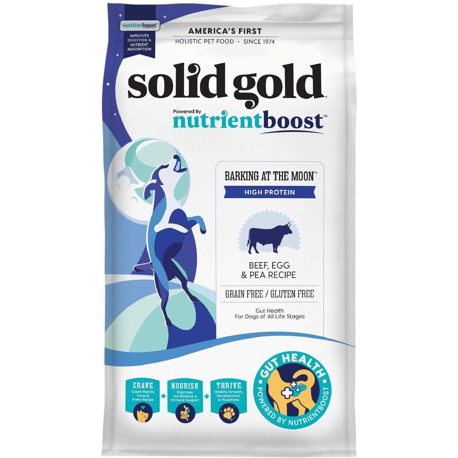Solid Gold Barking at The Moon Grain-Free Beef Dry Dog Food - Healthber