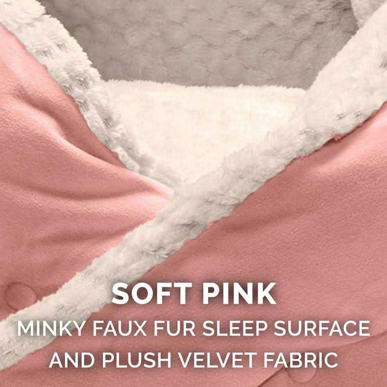 FurHaven Minky Faux Fur Velvet Calming Hug Bed - Healthber