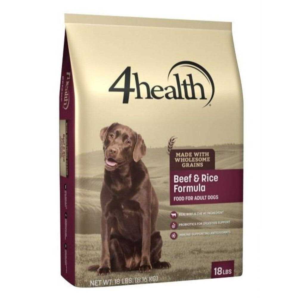 4health Wholesome Grains Adult Beef and Rice Formula Dry Dog Food - Healthber