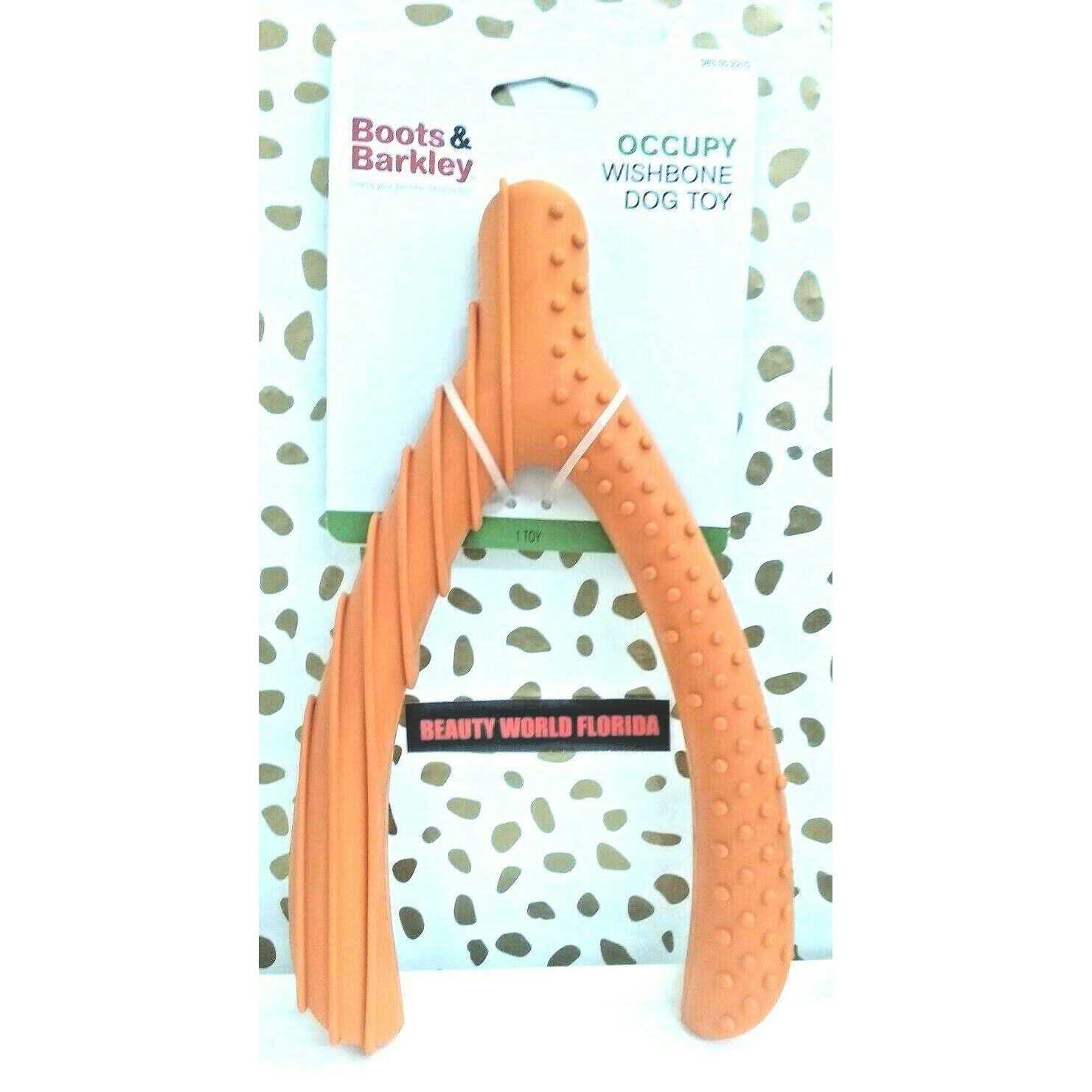 Boots & Barkley Rubber Wishbone Dog Toy - Healthber