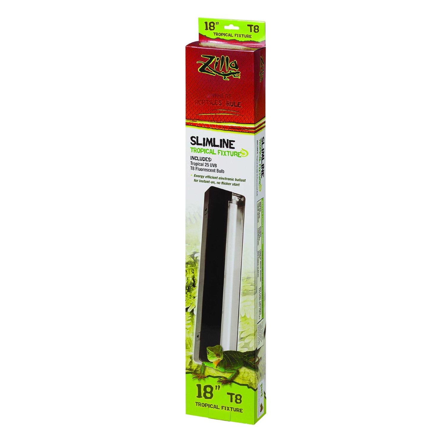 Zilla Slimline Tropical Reptile Fixture - Healthber