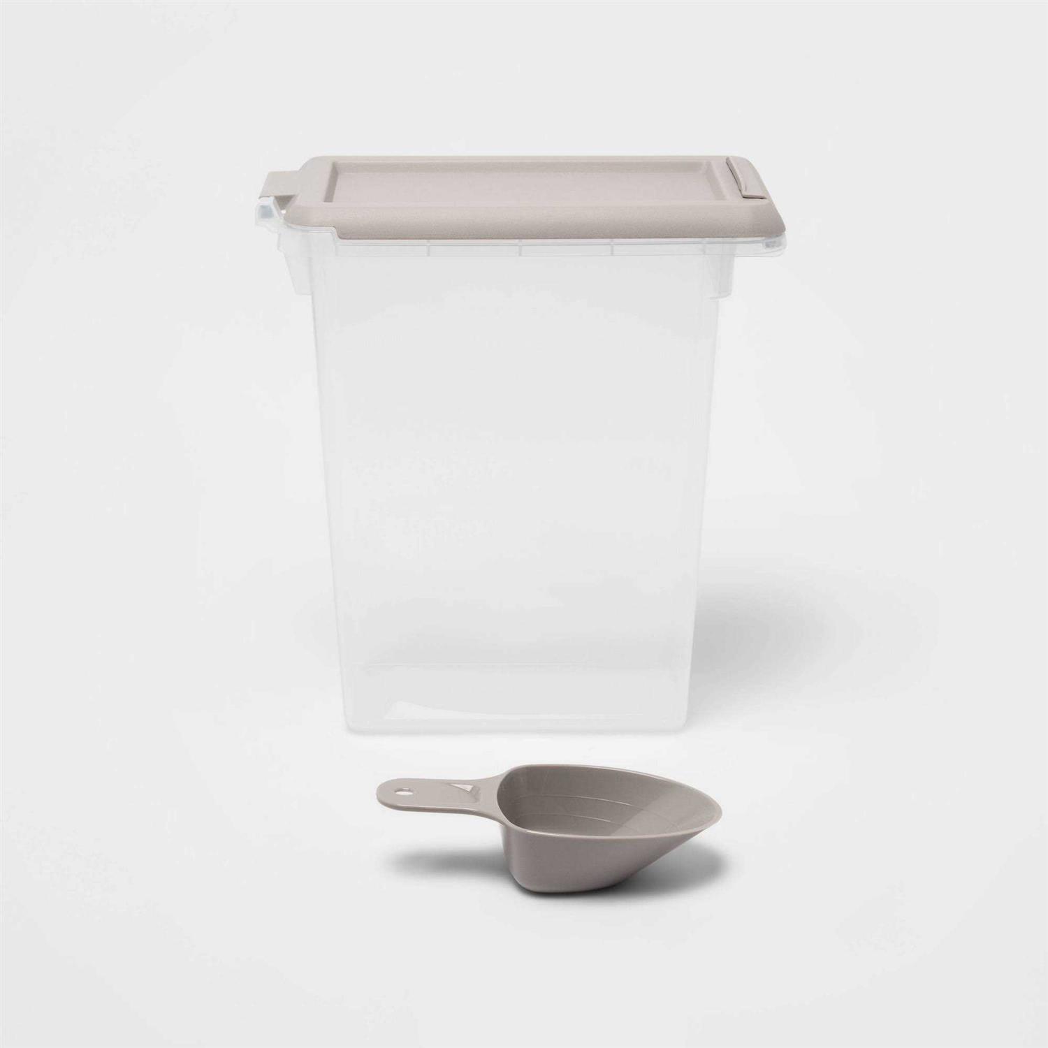 up & up Pet Food Storage Tub with Built-in Scoop - Healthber