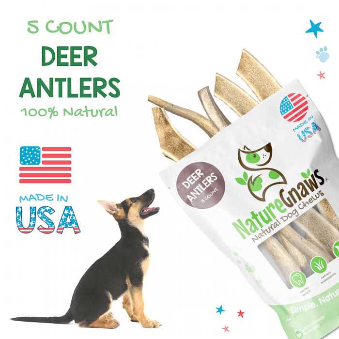 Nature Gnaws Elk Antlers for Large Dogs Premium Natural USA Antler - Healthber