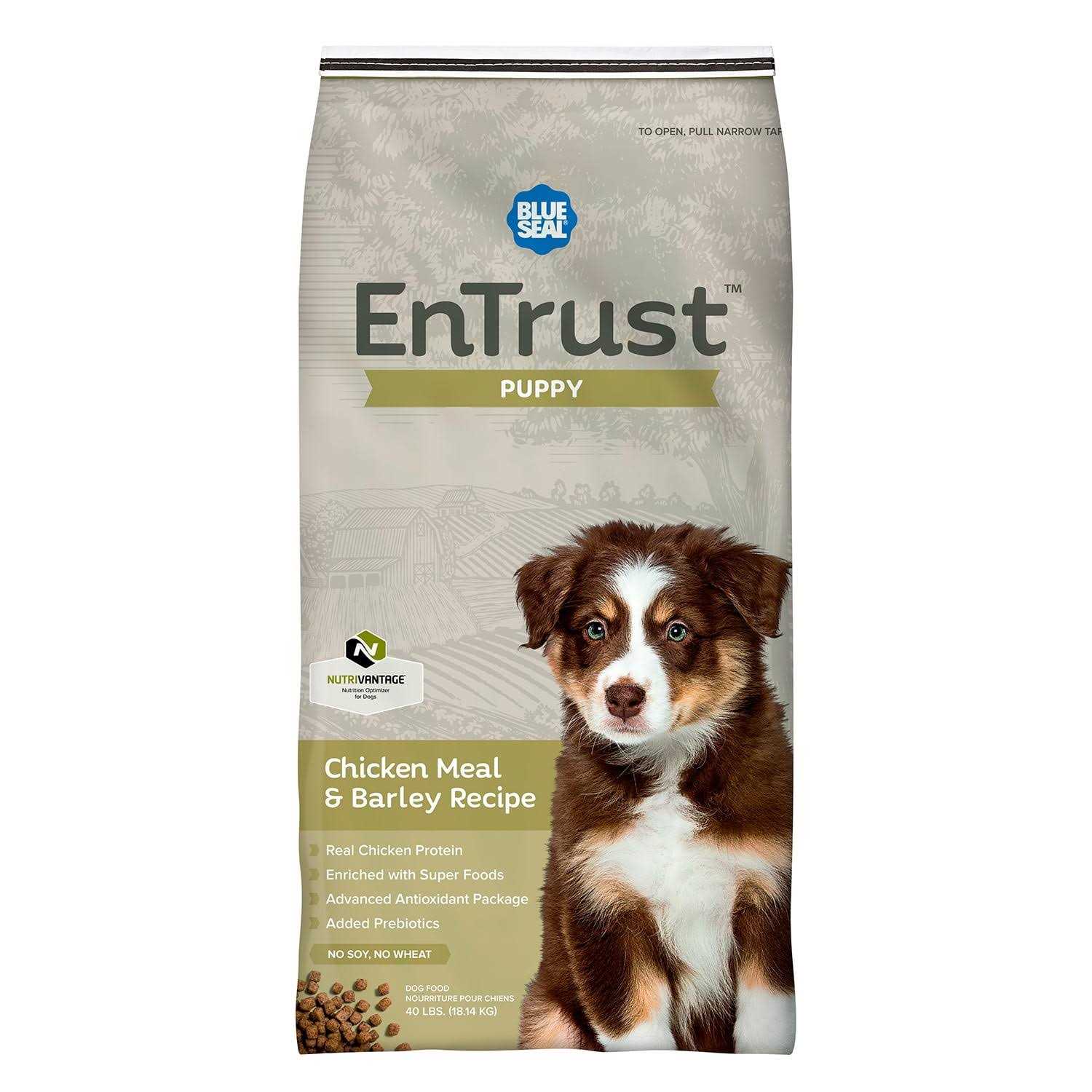 EnTrust Puppy Chicken Meal & Barley Recipe - Healthber