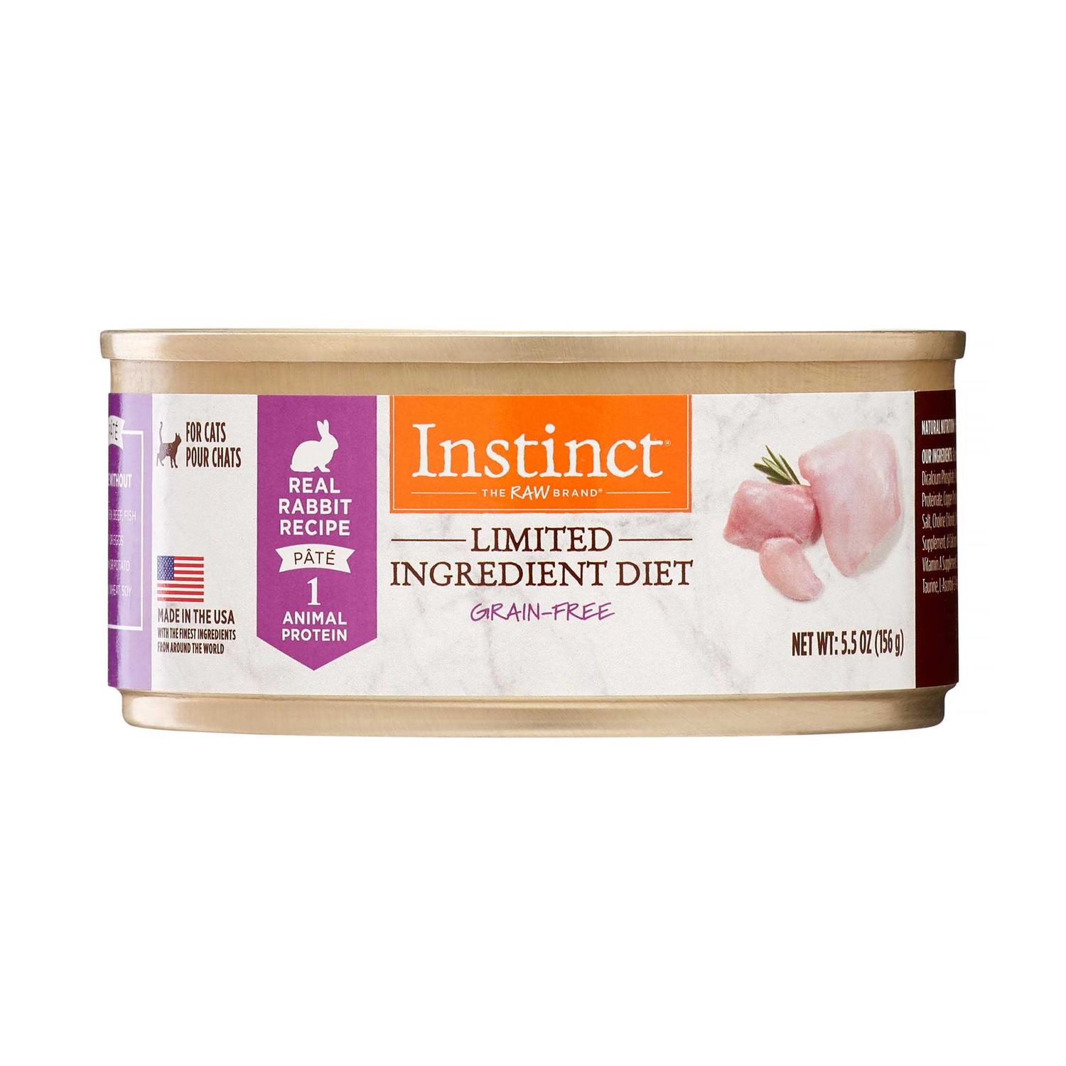 Instinct Limited Ingredient Diet Real Rabbit Recipe Grain-Free Cat Food - Healthber