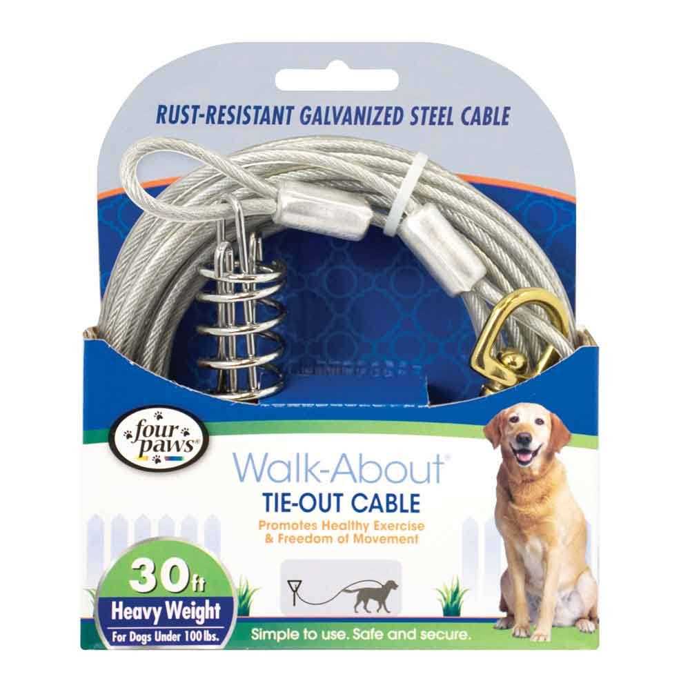 Four Paws Heavy Weight Tie Out Cable - Healthber