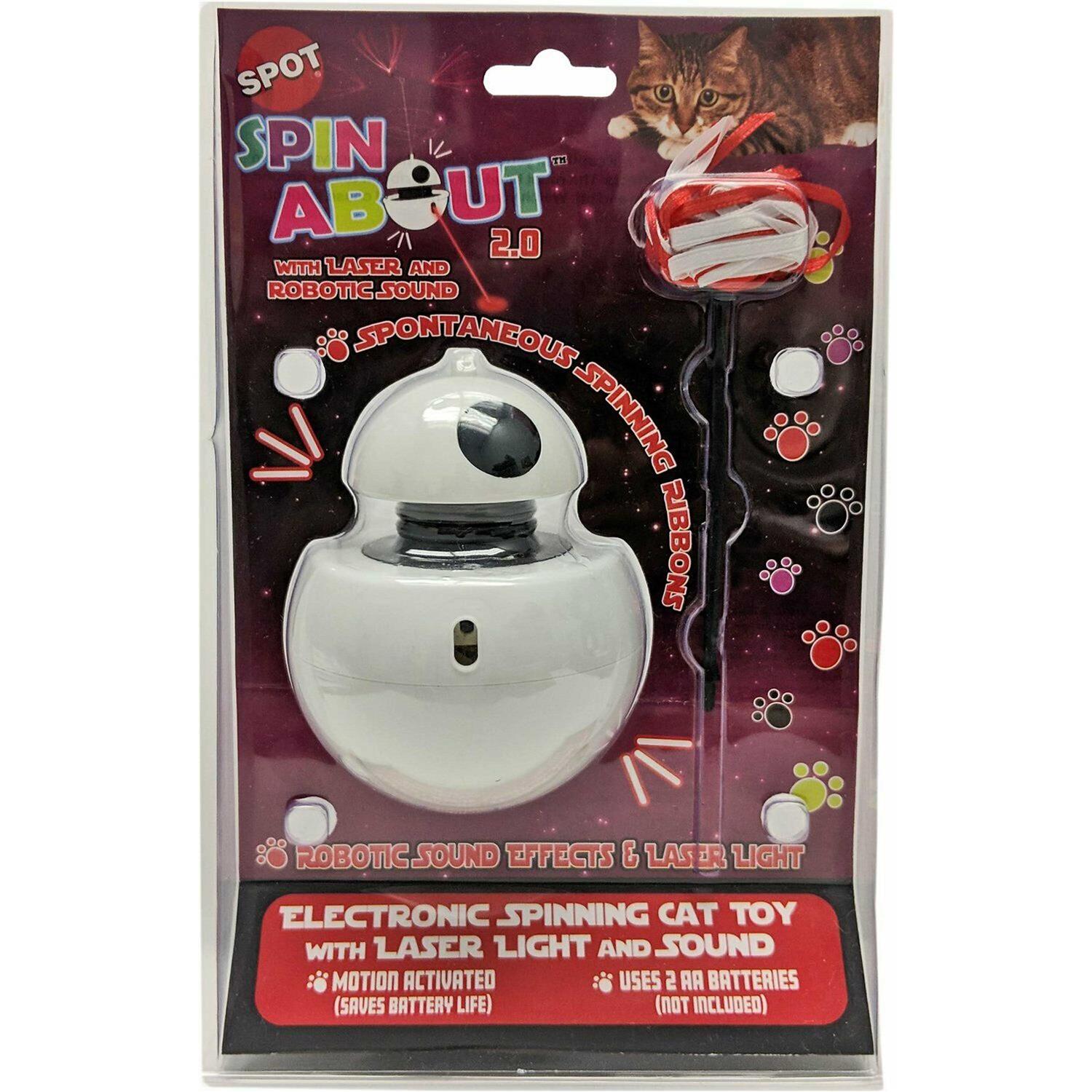 Spot Spin About 2.0 Laser Cat Toy with Sound - Healthber