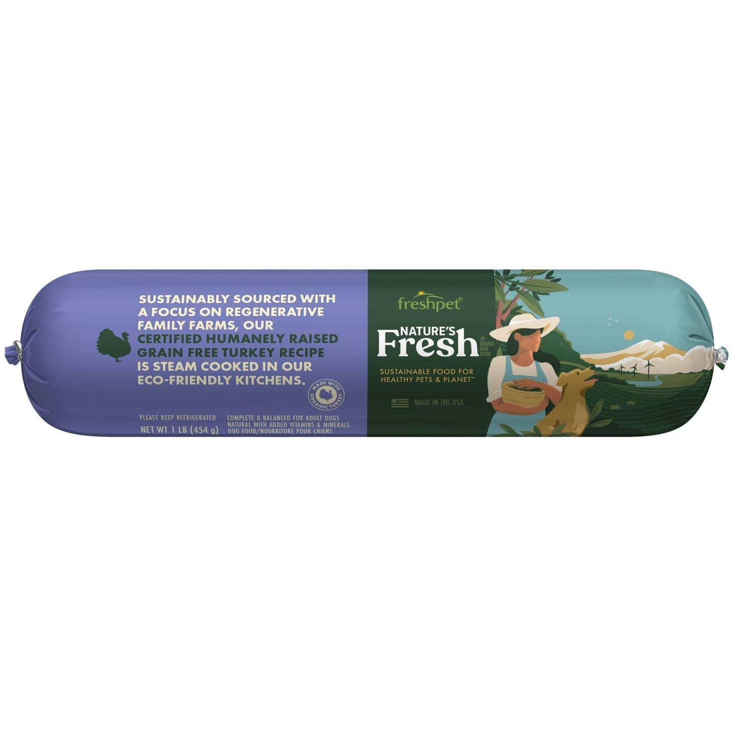 Freshpet Nature’s Fresh Adult Grain Free Turkey Recipe Dog Food - Healthber