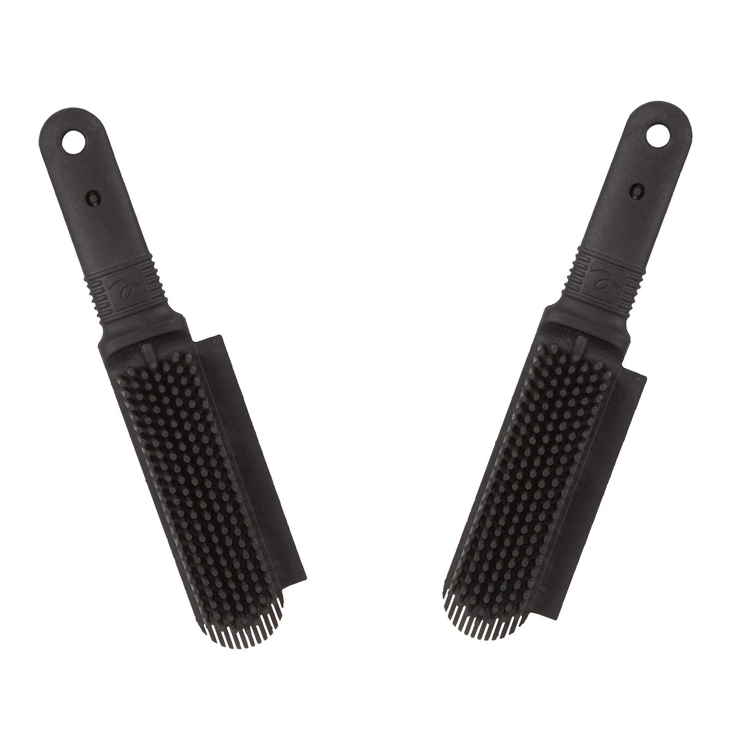 FURemover Plus, Rubber Pet Hair Remover Brush, Black with Gentle Bristles for Grooming Dogs and Cats - Healthber