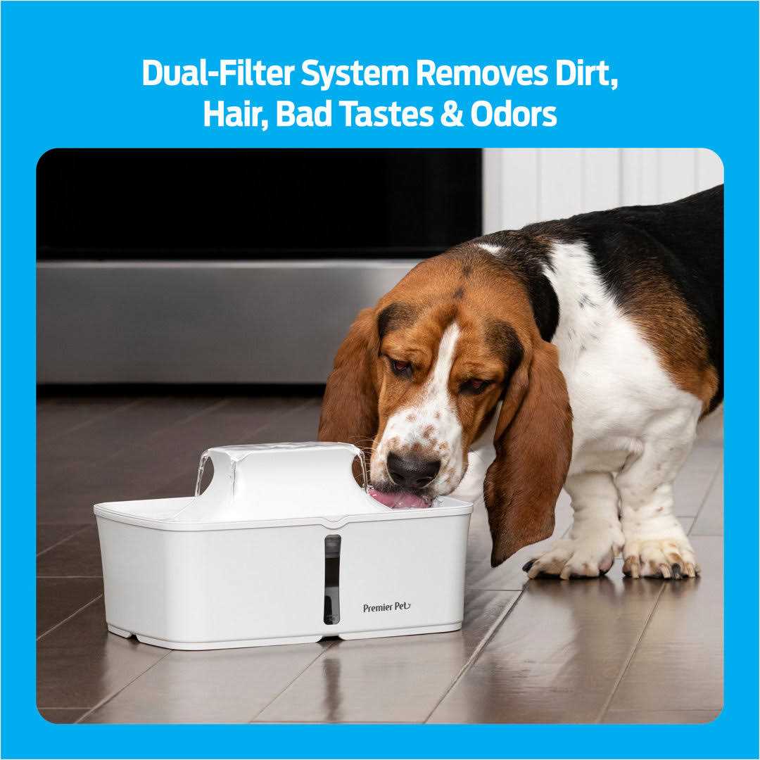 Premier Pet 128 oz. Pet Fountain Automatic water Fountain for dogs - Healthber