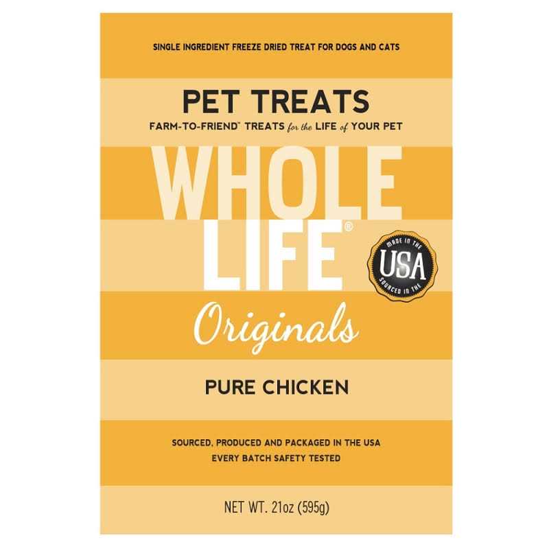 Whole Life Pet Just One Ingredient Freeze-Dried Chicken Dog Treats - Healthber