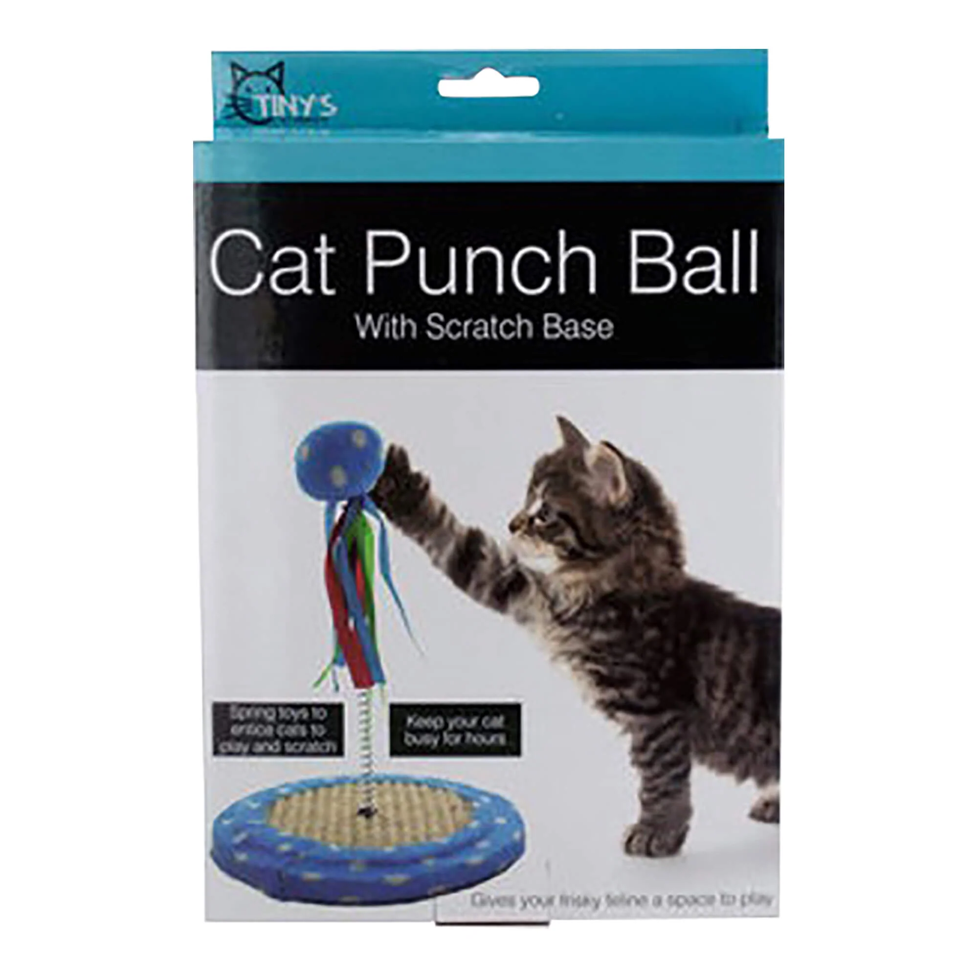 Cat Punch Ball Toy with Scratch Base - Healthber