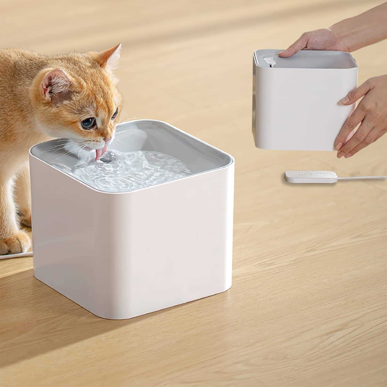 luti cat water fountain wireless,luti pet water fountain for Cats inside with wireless pump,super quiet cat water fountain for cat - Healthber