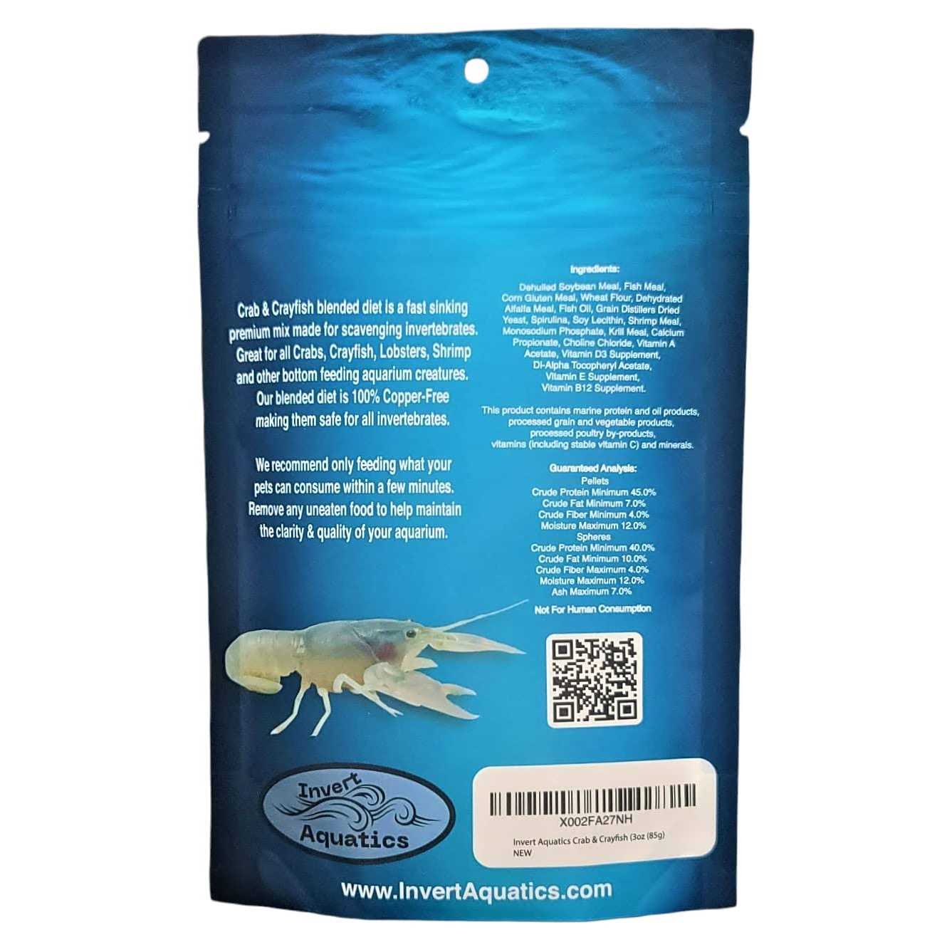 Crab & Crayfish Sinking Blended Diet - Healthber