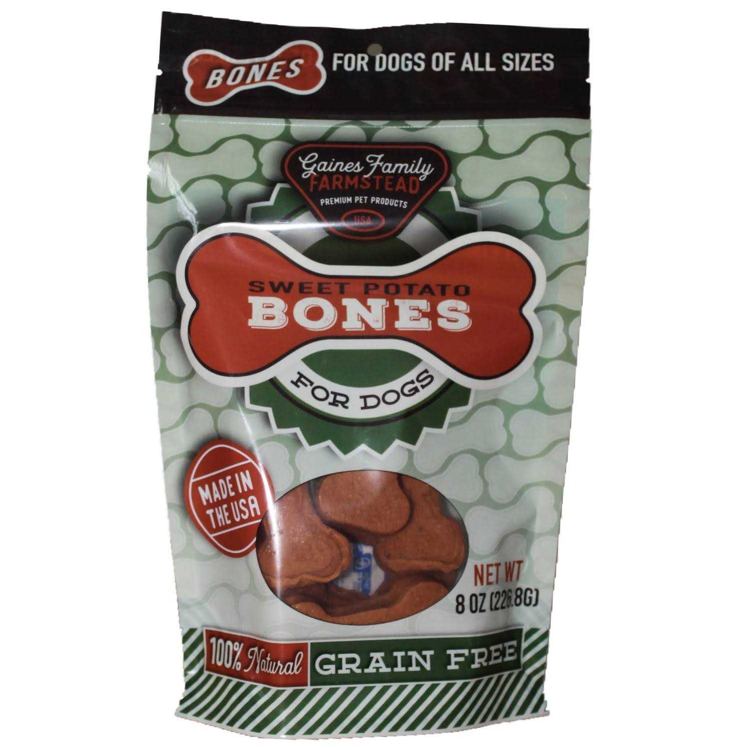 Gaines Family Farmstead Sweet Potato Bones Dog - Healthber