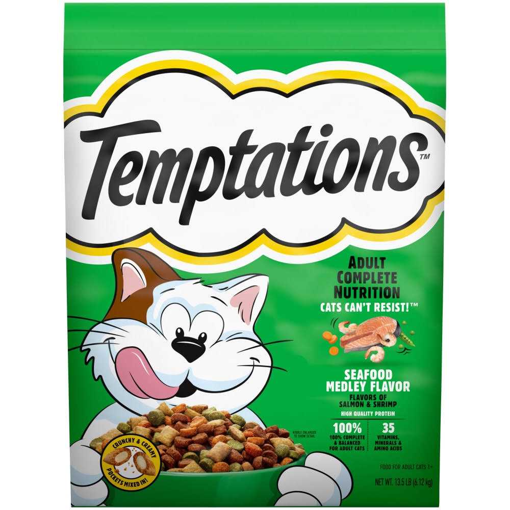 Temptations Complete Nutrition Seafood Medley Flavor Adult Dry Cat Food - Healthber