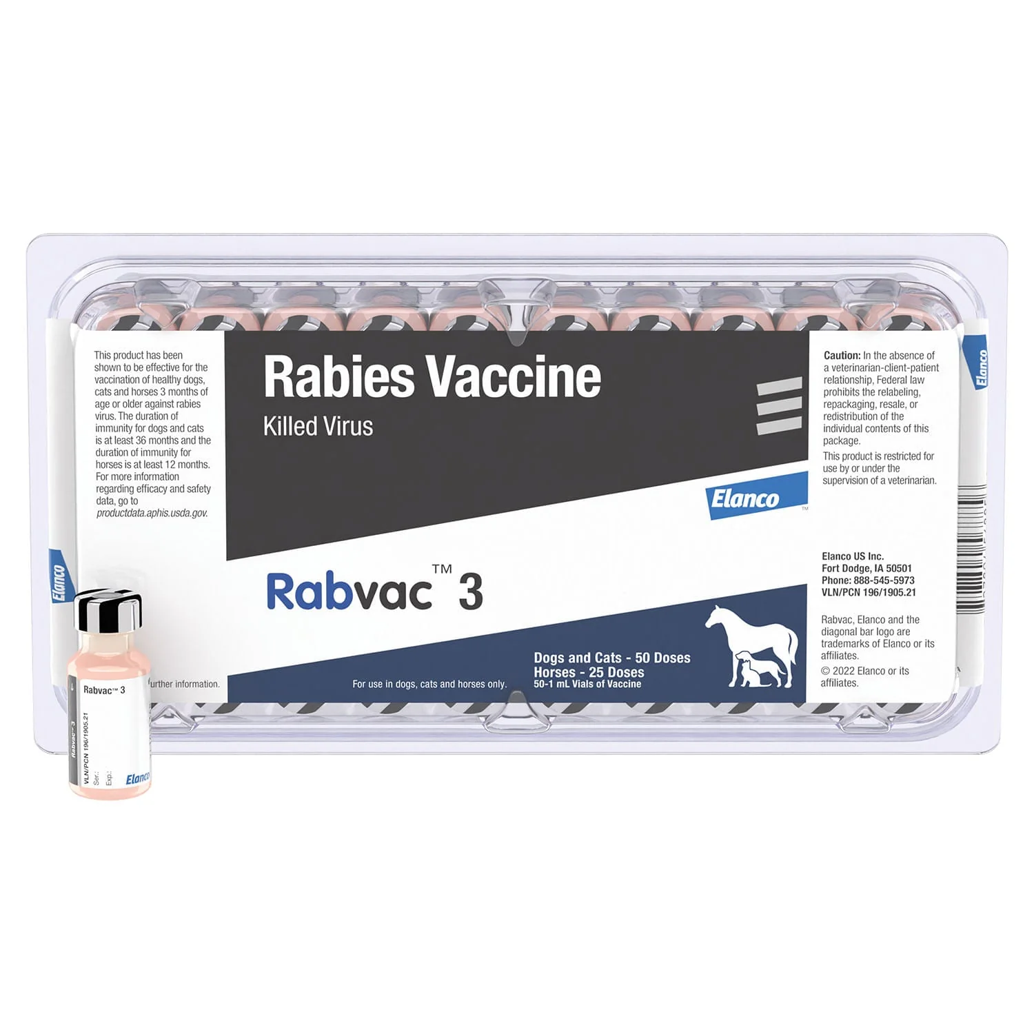 RabVac 3 Rabies Vaccine for Dogs, Cats, & Horses - Healthber