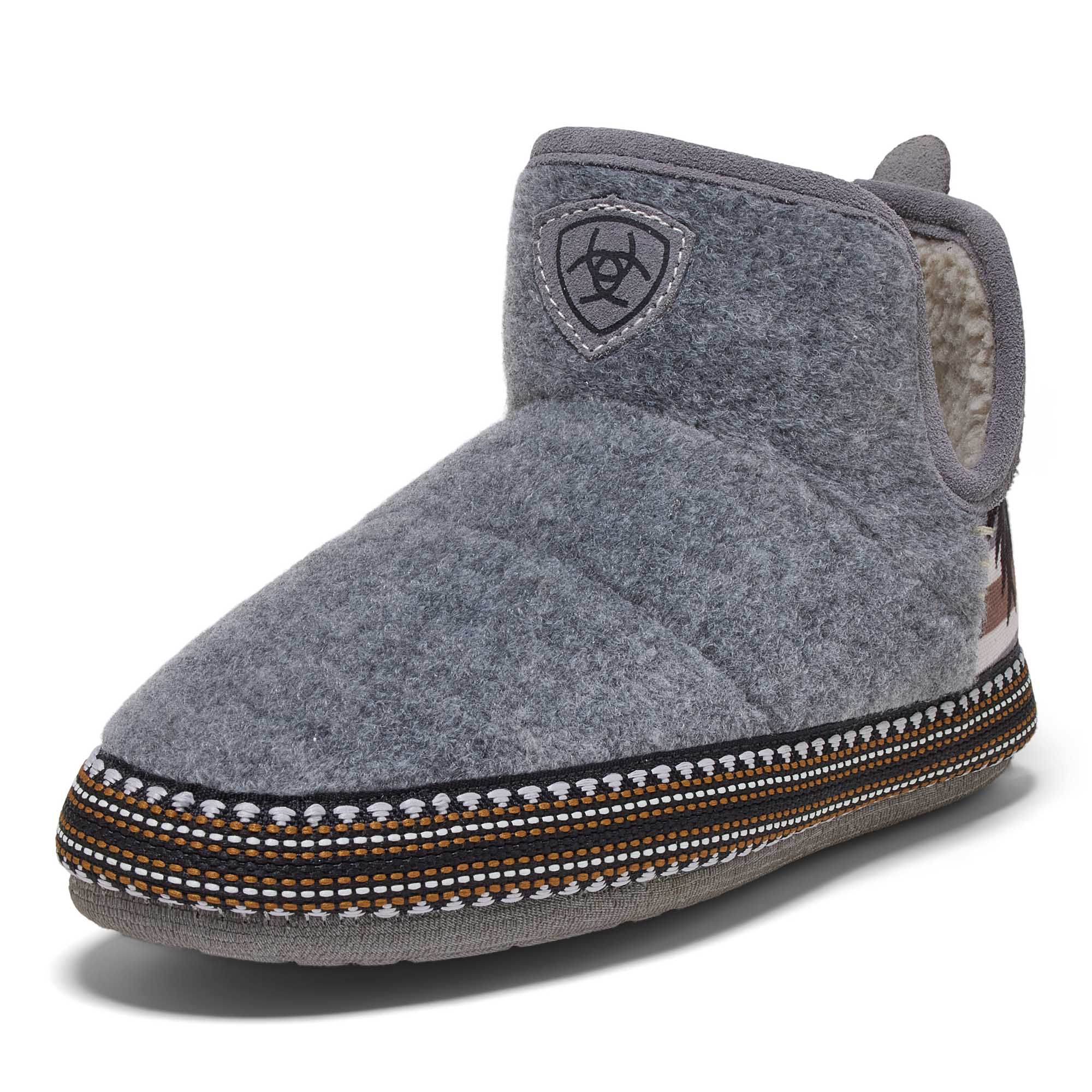 Ariat Women's Bootie Slipper, Charcoal Southwest - Healthber