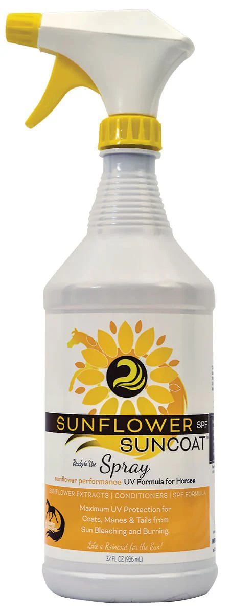 Sunflower Suncoat SPF Spray for Horses, 32 oz - Healthber