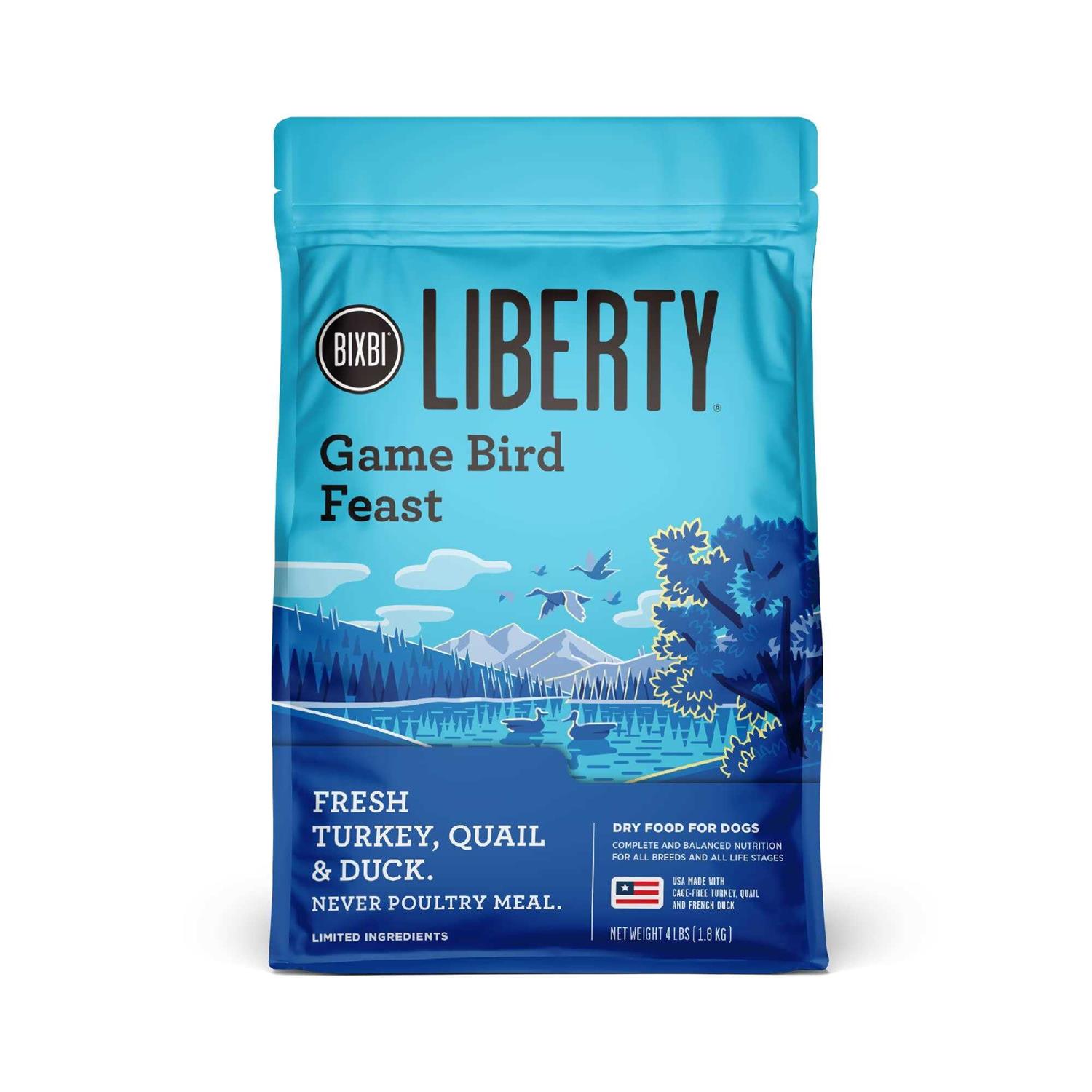 Bixbi Liberty Gamebird Feast Dry Dog Food - Healthber