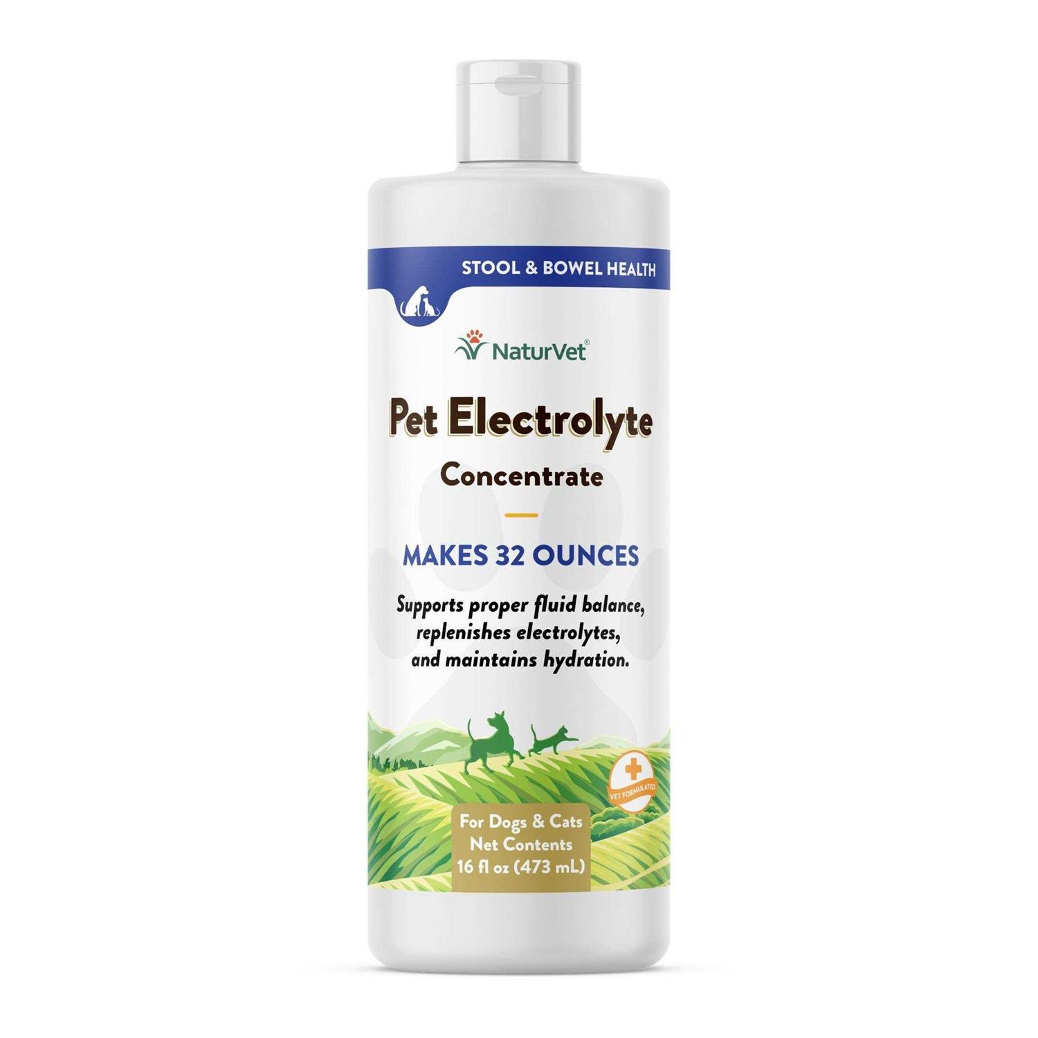 NaturVet Pet Electrolyte Concentrate 16 oz for Dogs & Cats - Healthber