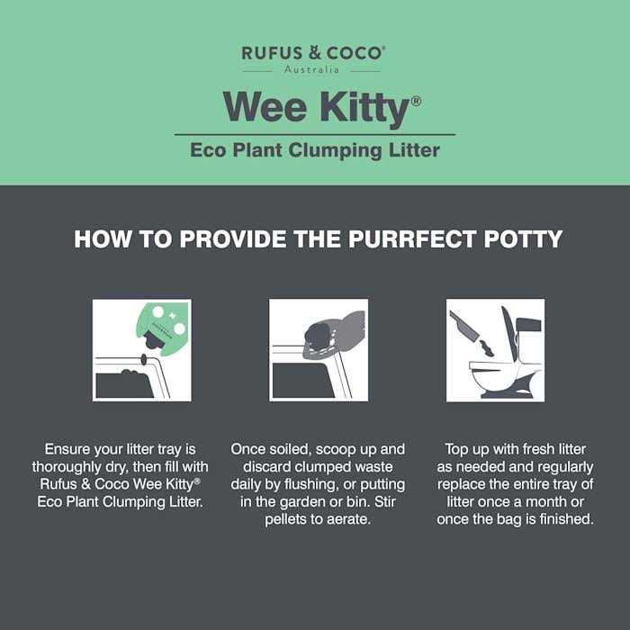 Rufus & Coco Wee Kitty Eco Plant Clumping Cat Litter - Healthber