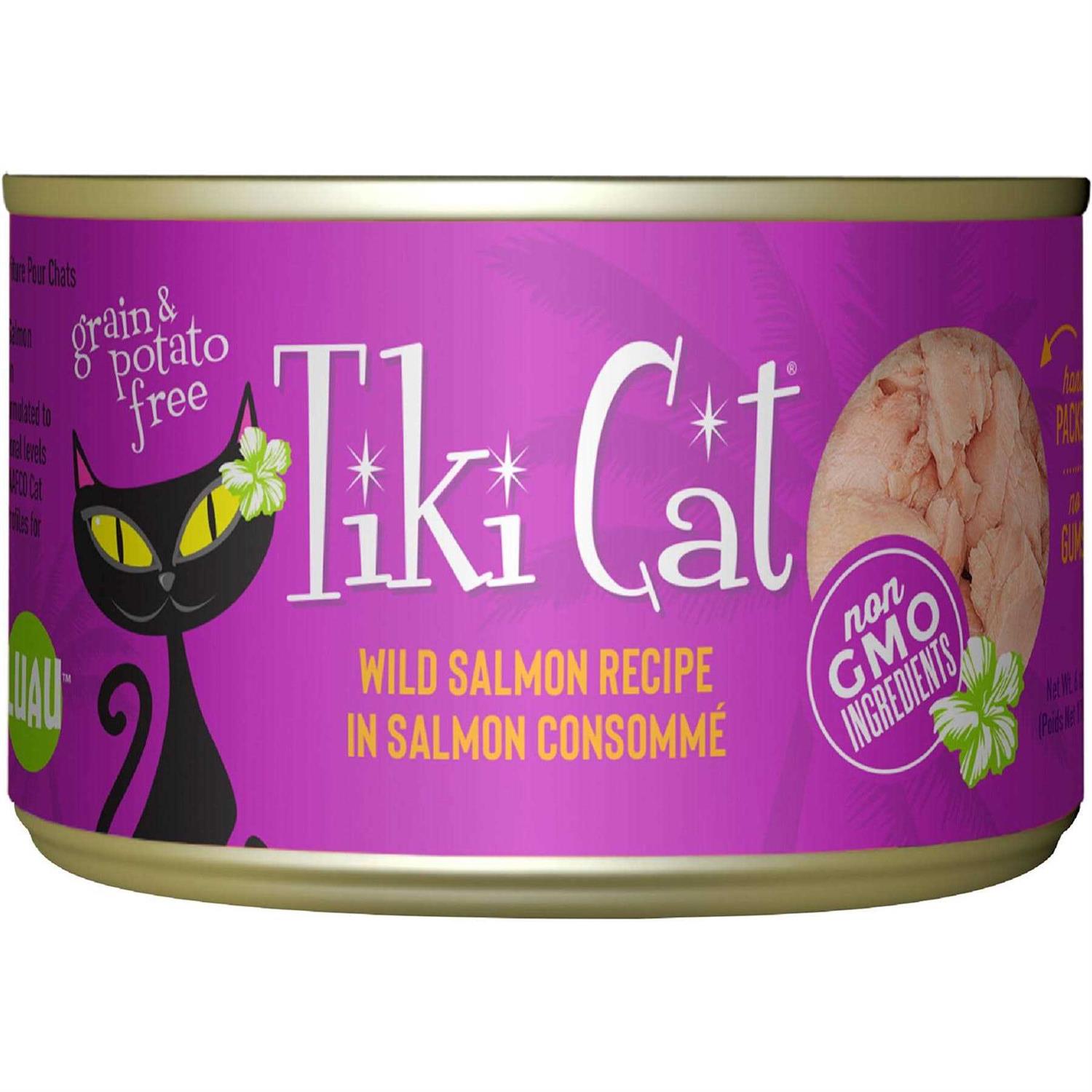 Tiki Cat Hanalei Luau Wild Salmon Cat Food - Healthber