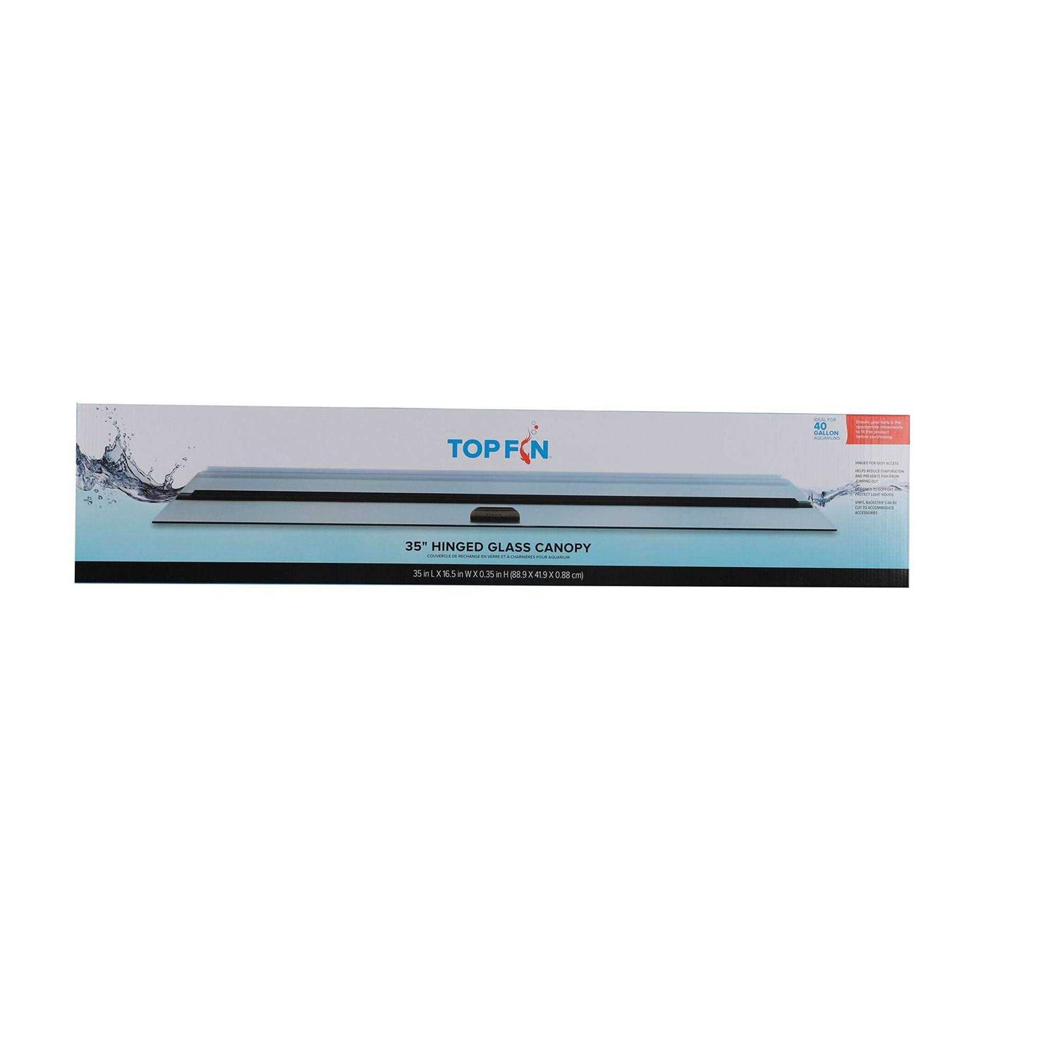 Top Fin Hinged Aquarium Tank Glass Top - Healthber
