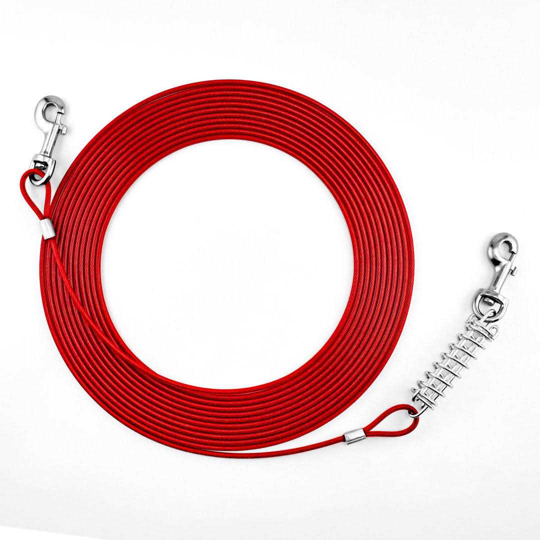 Ruffin’It 29230 Cable Tie-Out with Cushioning Spring Heavy-Duty - Healthber