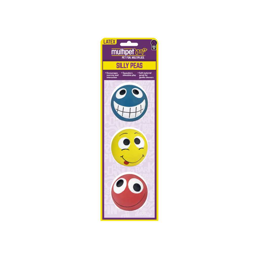 Multipet Silly Squeakers 3pk - Healthber