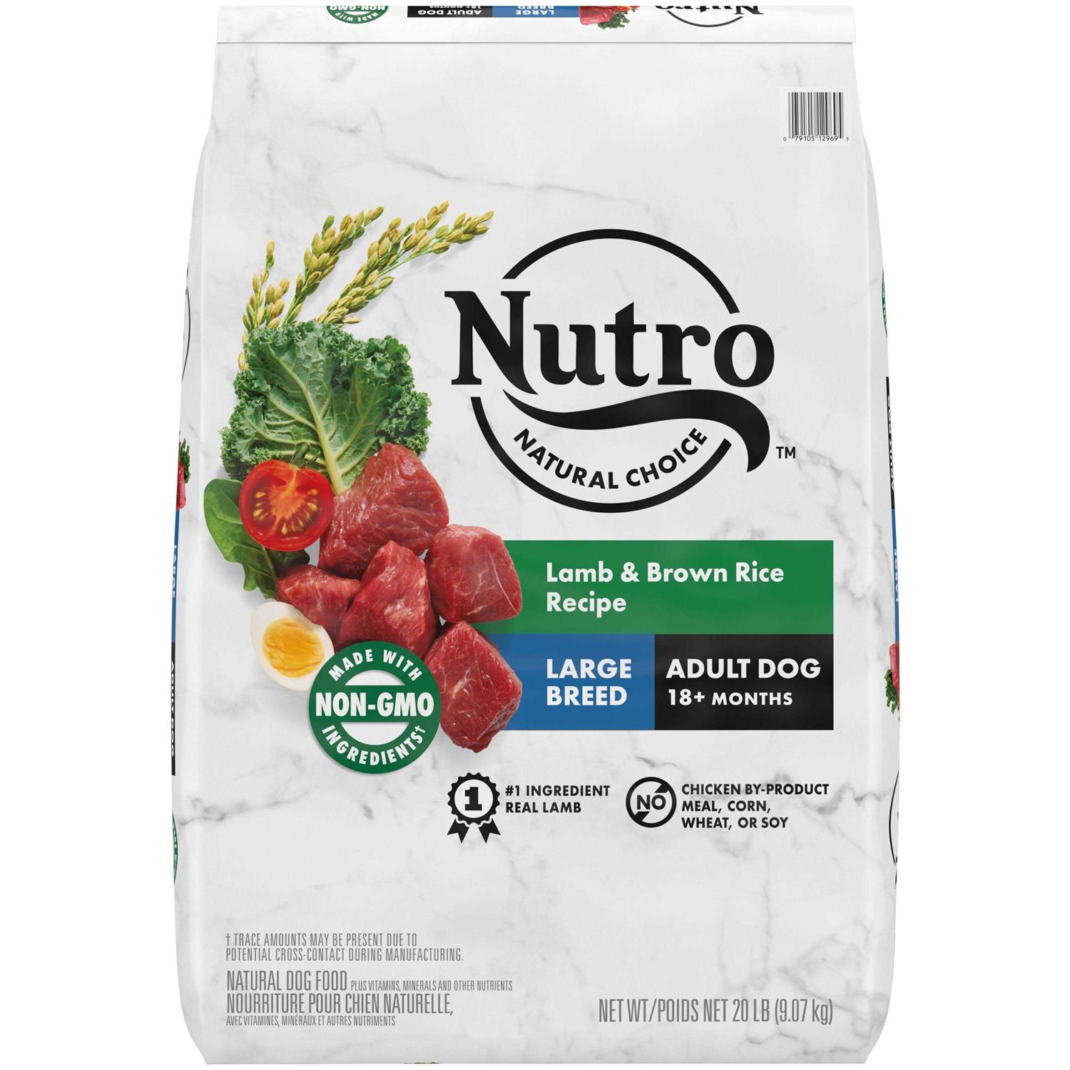 Nutro Natural Choice Large Breed Adult Lamb & Rice Dry Dog Food - Healthber