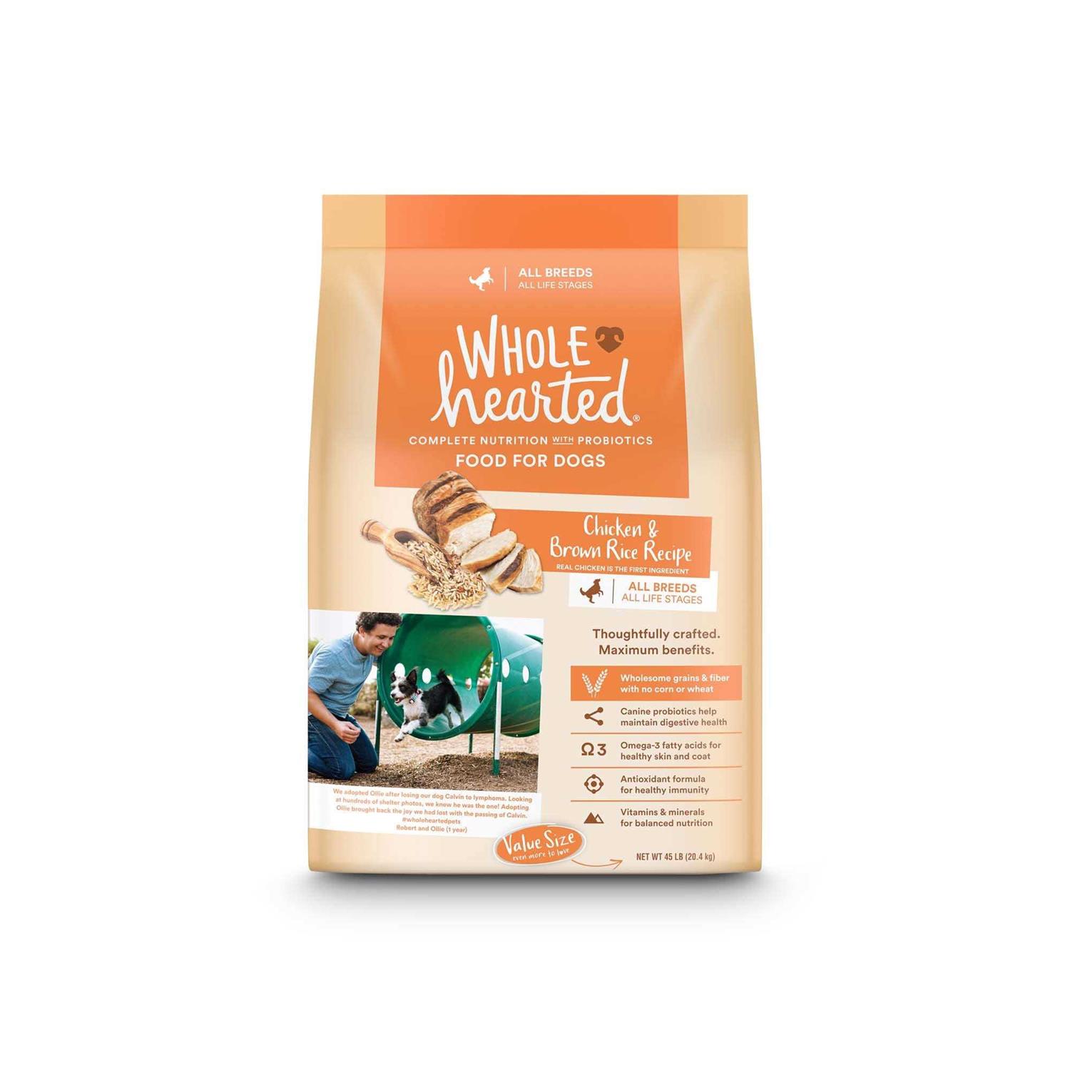 WholeHearted All Life Stages Chicken and Rice Recipe Dry Dog Food - Healthber