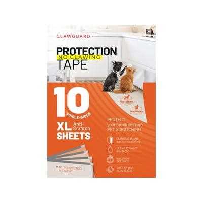 CLAWGUARD Protection Tape Durable Single-Sided Sheets Protection Barrier, 20 count, 17 X 12-in - Healthber
