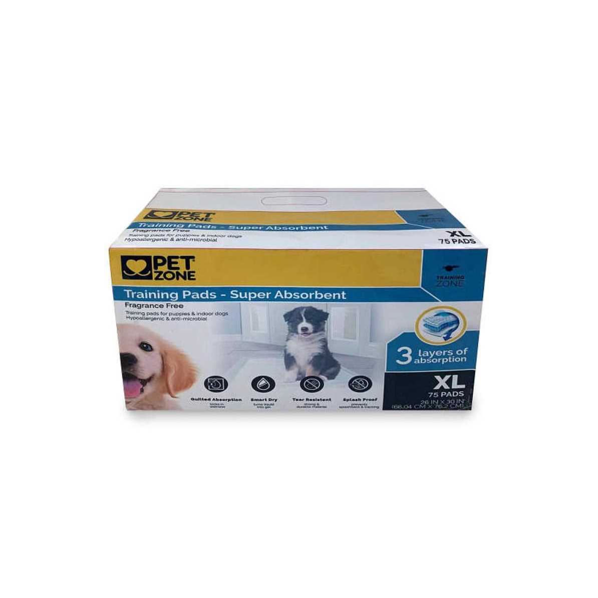 Pet Zone Multi-Layer Training Pads Fragrance Free XL - Healthber