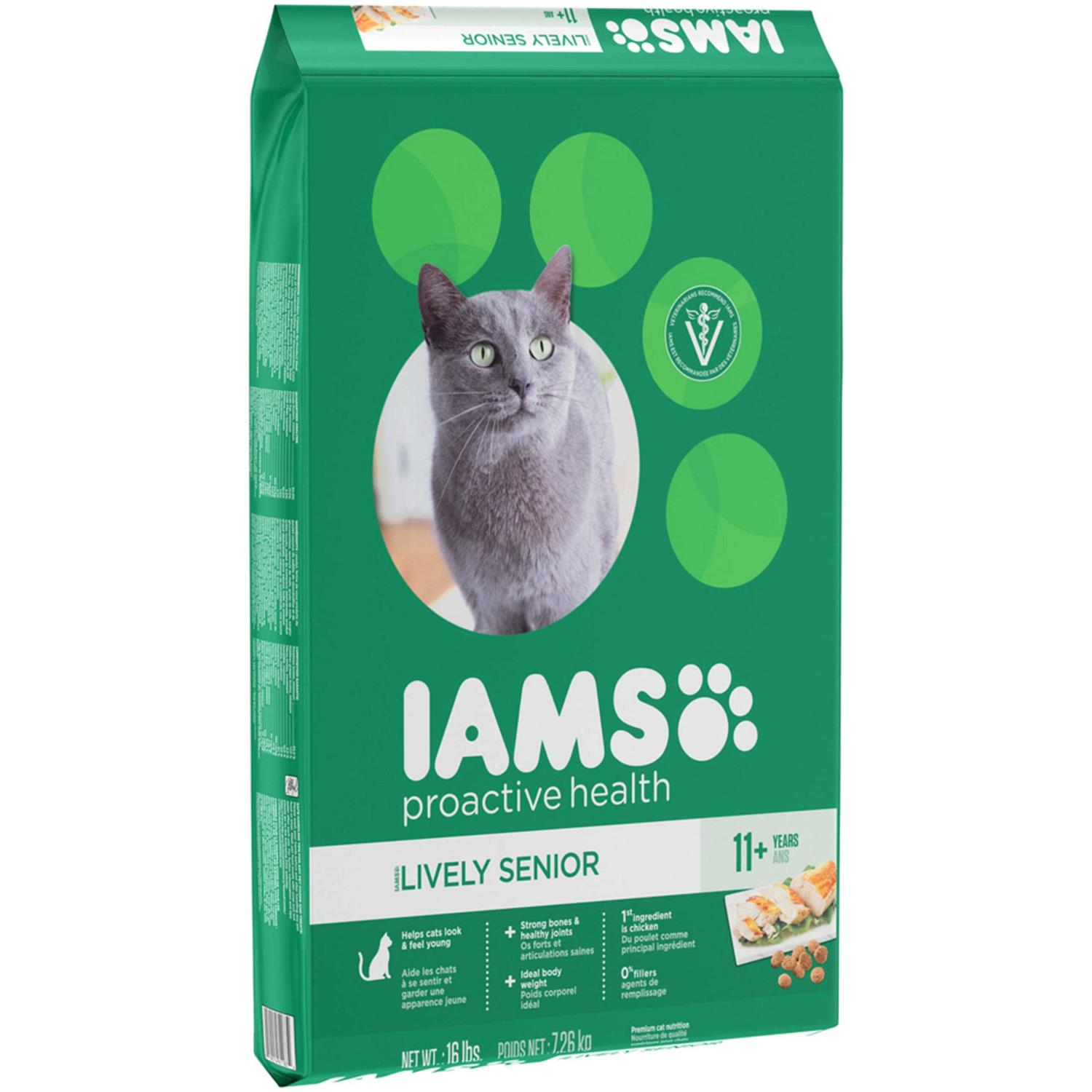 IAMS ProActive Lively Senior Dry Cat Food - Healthber