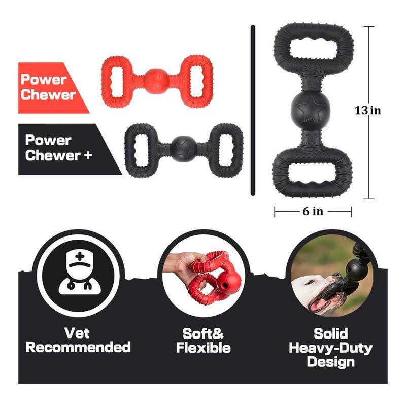 BiteKing Natural Rubber Dog Toys for Large Aggressive Chewers - Healthber